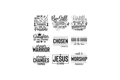Bible verse svg design bundle | Premium Vector