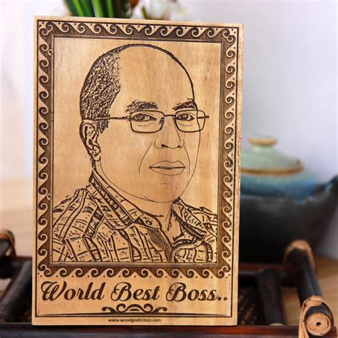 Boss, Mentor & Leader Engraved Wooden Plaque | Gift for Your Boss ...