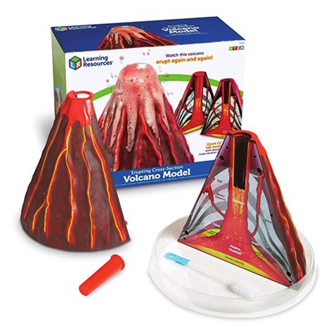 Erupting Cross-Section Volcano Model - Sahara Scientific