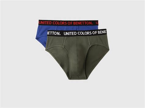 Pack of 2 Solid Colour Low Rise Briefs – United Colors of Benetton Store