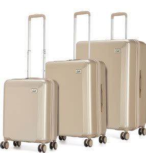 Genie Rhythm Hard Luggage - Small, Medium and Large Set - Champagne ...