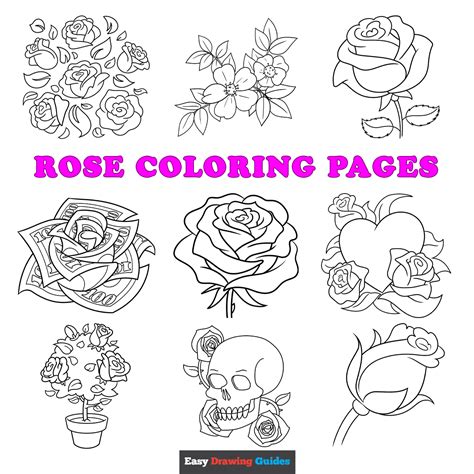 Free Printable Coloring Pages Of Roses
