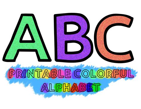 Easy Free Printable Colorful Alphabet Letters! Decor - Printables for ...