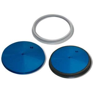 Glass vacuum suction cup - 086511A - VUOTOTECNICA - round / rubber ...