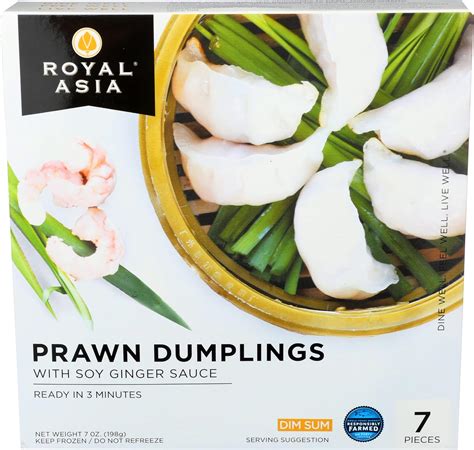 Buy Royal Asia, Prawn Dumplings with Soy Ginger Sauce, 7 Ounce Frozen ...