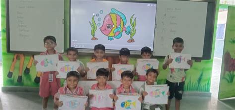 Class - LKG -Rose ,Fish making activity by balloons