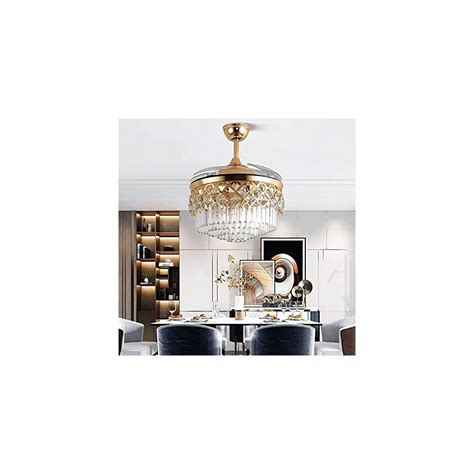 Fandian 42in Modern Fandelier Crystal Ceiling Fan India | Ubuy