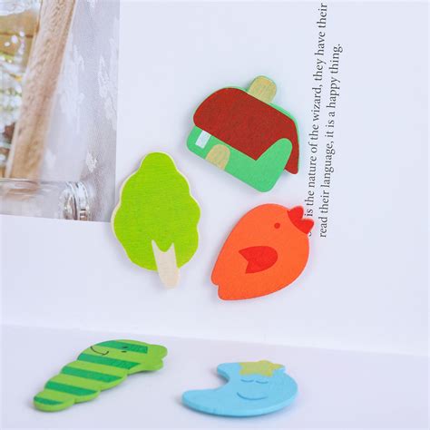 Animal Wooden Fridge Magnet Pack of 12 – Giftoo