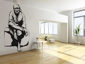 Buy Creative Width Vinyl Religious Wall Sticker, 16 x 30 Inches, Black ...