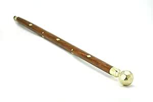 PIEWOOD - Morning Walk Swagger Stick with Folding Brass Handle, Hand ...