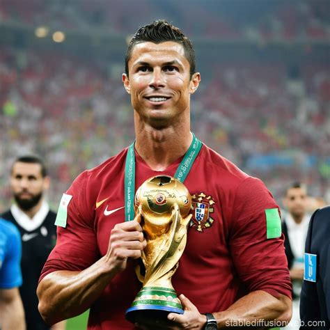 Cristiano Ronaldo World Cup Portugal Jersey | Stable Diffusion Online