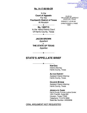 Fillable Online STATE'S APPELLATE BRIEF Fax Email Print - pdfFiller