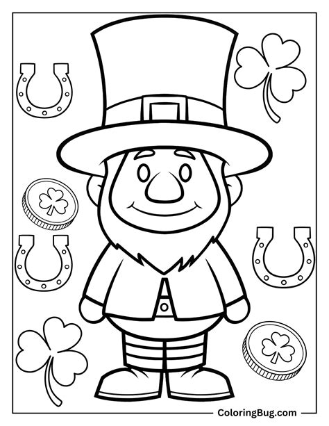 20 Leprechaun St. Patrick's Day Coloring Pages (Free Printable PDFs)