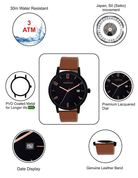 Maxima ATTIVO Men Black Dial Analogue Watch - 67070LMGB