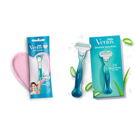 Gillette Venus Skin Love With Skin Essence Womens Razor For Hair ...