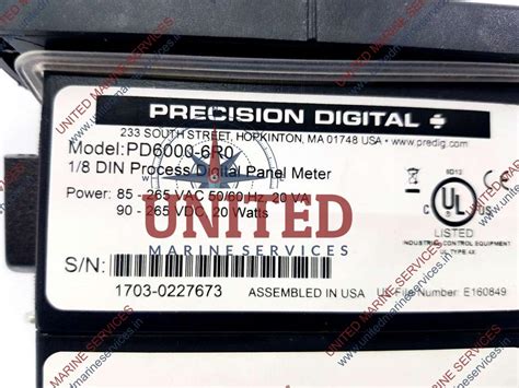 PREDIG PRECISION DIGITAL PROVU PROCESS METER PD6000-6R0 | United Marine ...