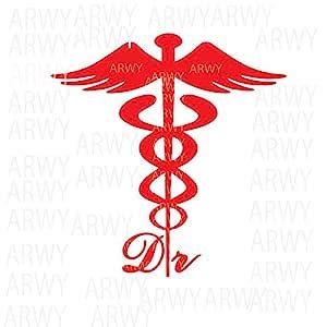 ARWY® car stickers 2 nos Reflective RED Running Dr with Logo Doctor ...