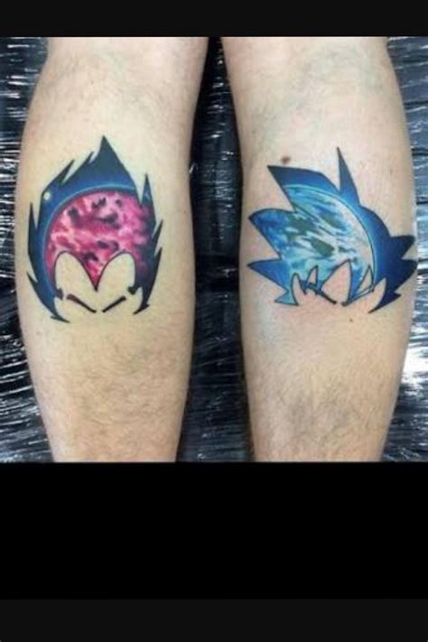 Goku and vegeta fist bump tattoo - Bronctattooaus.com