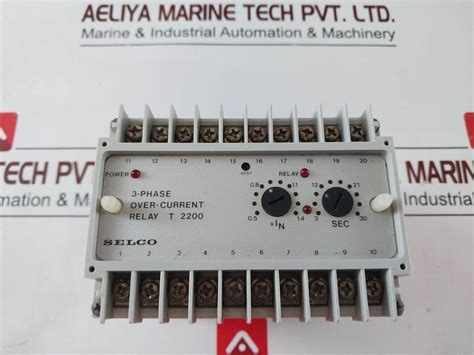 Selco T 2200 3-phase Over-current Relay T 2200-09 – Aeliya Marine Tech