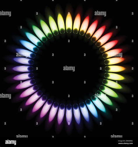 Color Gas Flame. Illustration on black background Stock Vector Image ...