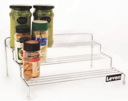 Levon Step Shelves | 3-Tier Storage Spice Rack for Kitchen Cabinet Or ...