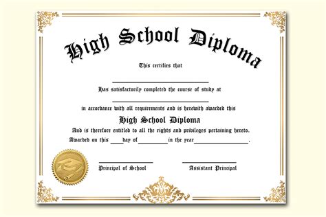 Printable Home School Diploma Template | Diy PDY Home School Certificate - Posh Park
