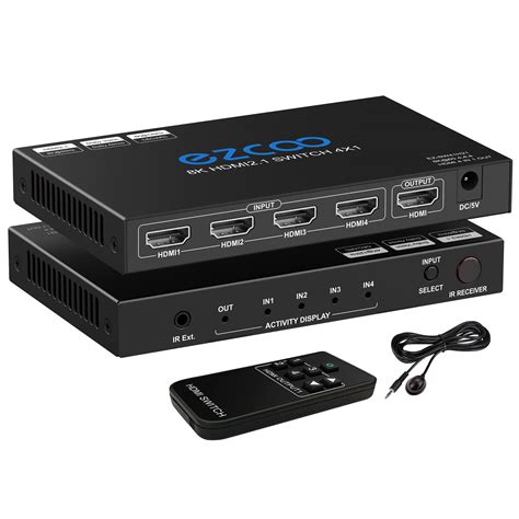 Rofavezco8k Hdmi Switch 4x1 Hdmi 2 1 Switcher 8k 60hz | Desertcart INDIA