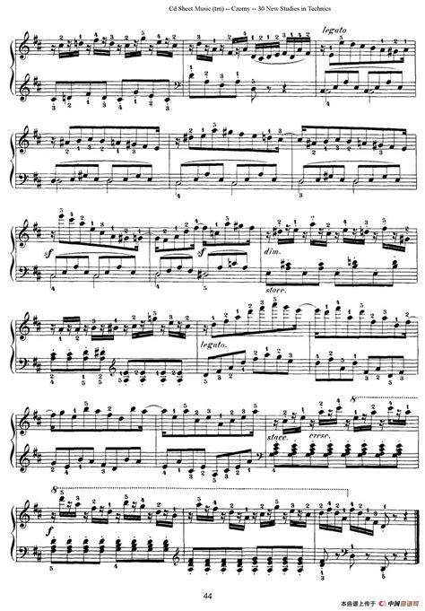 柯勒30首高级长笛练习曲作品75号（NO.1）简谱 - 长笛乐谱－柳邻猫