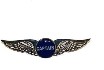Pilot18 Captain Premium Uniform Wings Gold Electro-Plated Badge for ...