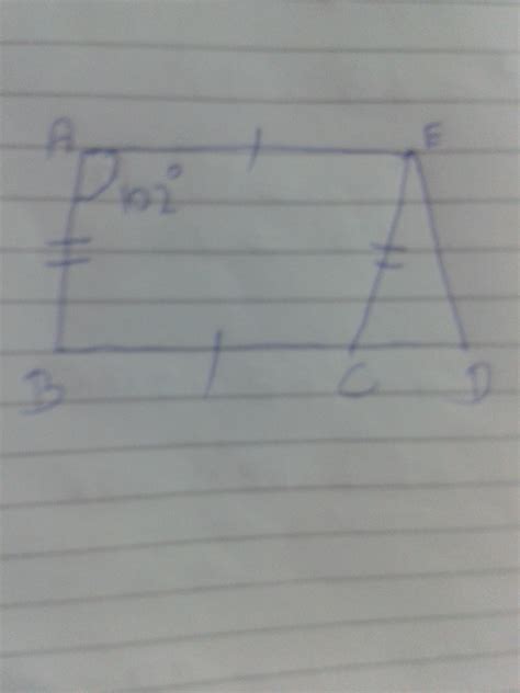 In the following figure AE = BC and AE parallel to BC.If AB=ED and ...