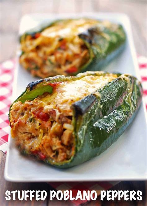 Stuffed poblano peppers – Artofit