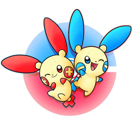 Plusle And Minun by Chalk-Q on DeviantArt