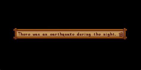 Stardew Valley: The Earthquake Event Explained