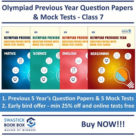 Buy Olympiad Books For Class 7 - Previous Year Question Papers and Mock ...