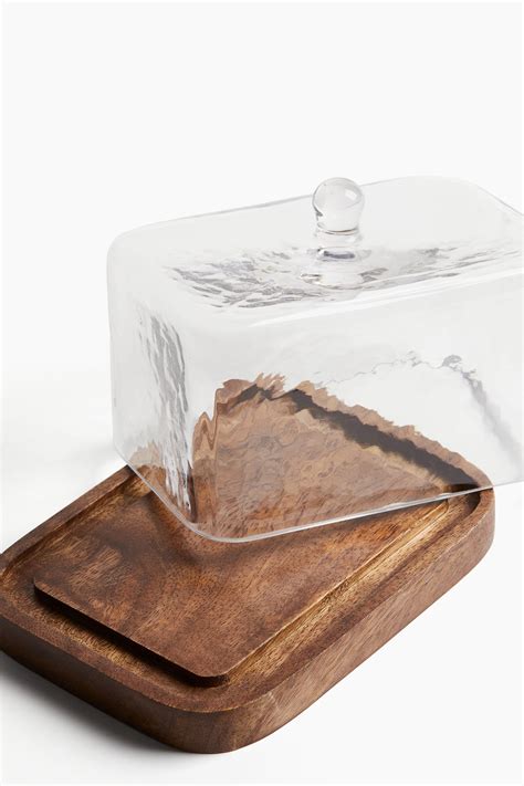 Brown Glass-cover butter dish at H&M Home | H&M IN