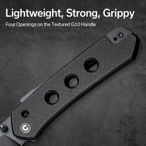 CIVIVI Vision FG Thumb Stud & Superlock Knife G10 Handle Nitro-V