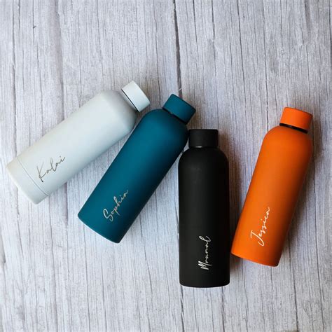 Personalized Luxurious Vacuum Insulated Steel Water Bottles | 500ml – Pebel
