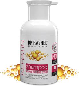 DR.RASHEL Keratin Shampoo For Shiny, Smooth & Breakage Free Healthy ...