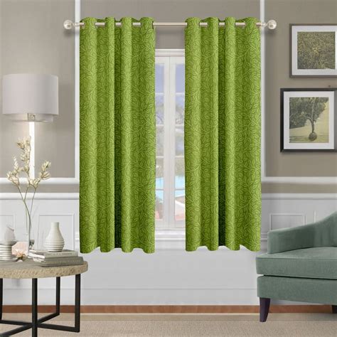 Buy CORTINA Set of 2 Printed Light Filtering Window Curtains from ...