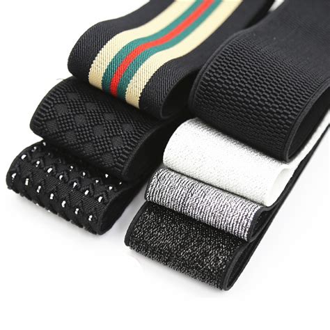 5 cm Wide Grain Trousers Elastic Ribbon Waistband Thickening Latex ...