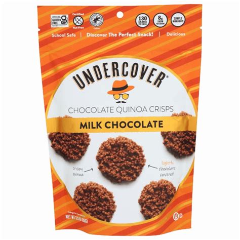 Undercover Quinoa Milk Chocolate Quinoa Crisps 3 oz - Pack of 3 ...