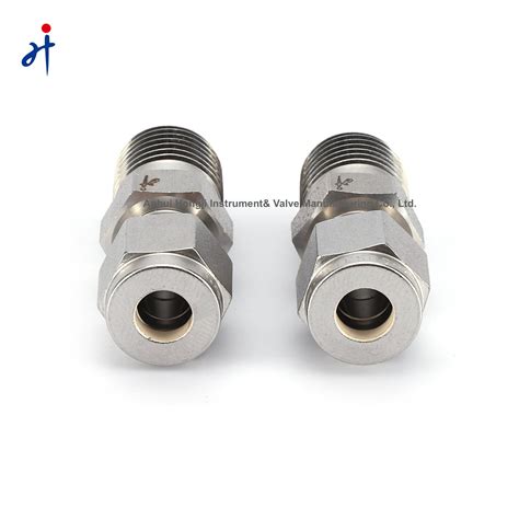 Hongji Compression Fitting 1/4, 3/8, 1/2, and 3/4inch Double Ferrule ...