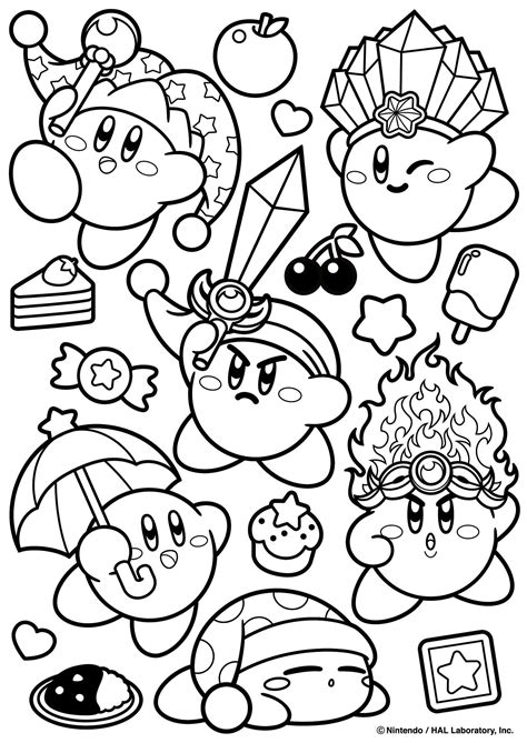 Kirby Printable Coloring Pages - Printable Word Searches