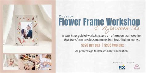 PCC Charity Flower Frame Workshop & Afternoon Tea, Trehaus @ City Hall ...