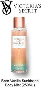 Victoria's Secret BARE VANILLA SUNKISSED FRAGRANCE Body Mist - For Men ...