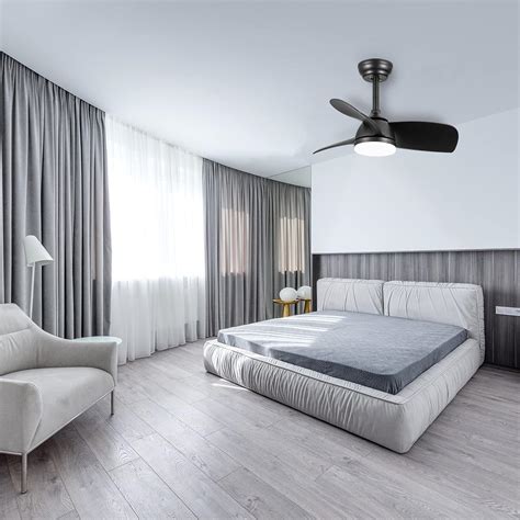 Buy LPPO 28Inch Silent Ceiling Fan with Light and Remote Control , DC ...