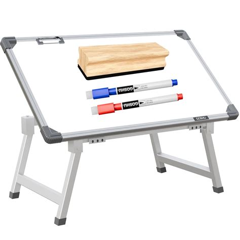 GOSHU Whiteboard Study Table | Portable Laptop Desk with Adjustable ...