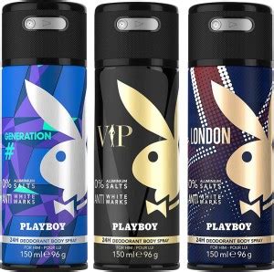 PLAYBOY Generation Man + Vip M + London M Deodorant Spray - For Men ...