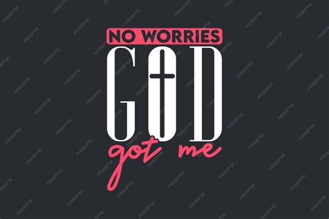 Premium Vector | No worries god got me svg