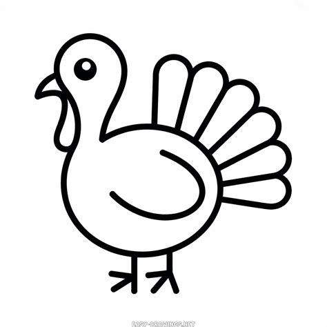 Small turkey Easy Drawing | Easy Drawings